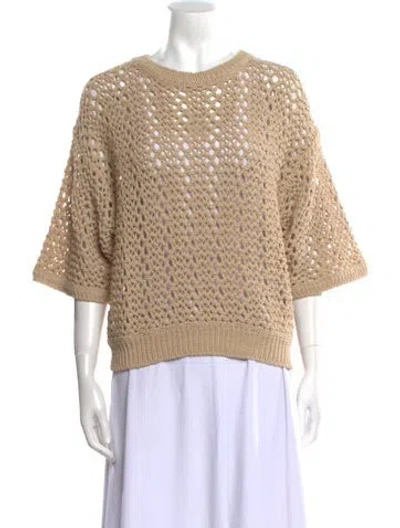 Pre-owned Brunello Cucinelli Scoop Neck Sweater In Neutral