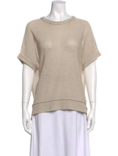 Pre-owned Brunello Cucinelli Scoop Neck Sweater In Neutral
