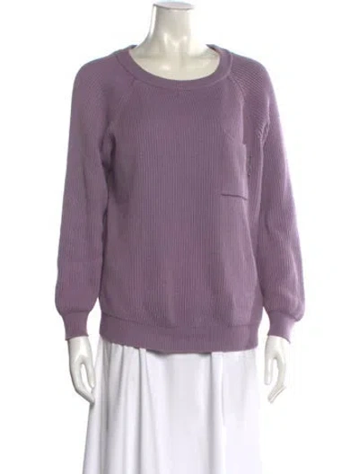 Pre-owned Brunello Cucinelli Scoop Neck Sweater In Purple