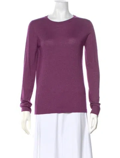 Pre-owned Brunello Cucinelli Scoop Neck Sweater In Purple