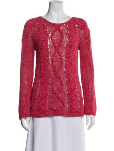 Pre-owned Brunello Cucinelli Scoop Neck Sweater In Red