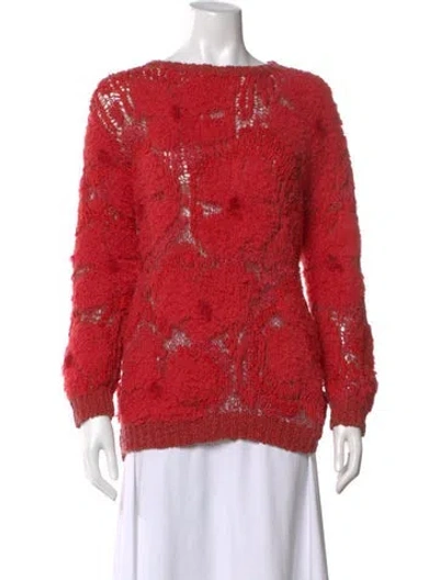 Pre-owned Brunello Cucinelli Scoop Neck Sweater In Red