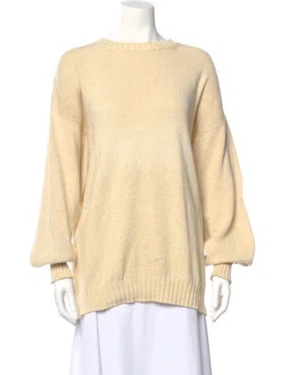 Pre-owned Brunello Cucinelli Scoop Neck Sweater In Yellow