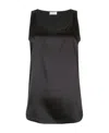 Brunello Cucinelli Scoop Neck Vest In Black