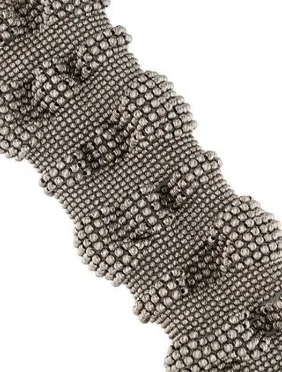 Pre-owned Brunello Cucinelli Sculpted Bead Bracelet, 9" In Multi