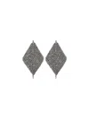 Brunello Cucinelli Sculptured Earrings In Rodio Nero