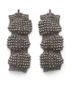 Brunello Cucinelli Sculptured Earrings In Silver