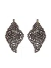 BRUNELLO CUCINELLI BRUNELLO CUCINELLI SCULPTURED SILVER EARRINGS