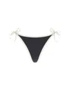 Brunello Cucinelli Brown Techno Jersey Bikini Slip In Black