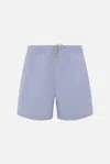 Brunello Cucinelli Nylon Swimsuit With Logo Embroidery In Blue