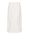 Brunello Cucinelli Seam-detail Midi Skirt In White