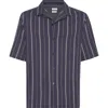 Brunello Cucinelli Gestreiftes Hemd In Blue