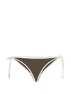 Brunello Cucinelli Triangle Bikini Set Nylon Silk Blend In Green