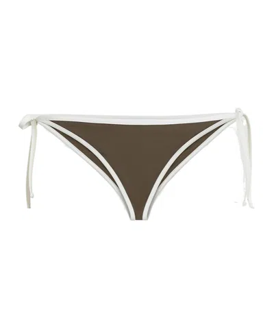 BRUNELLO CUCINELLI BRUNELLO CUCINELLI CONTRAST-PIPED BIKINI BOTTOMS