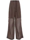 Brunello Cucinelli Hose Mit Weitem Bein In Chocolate