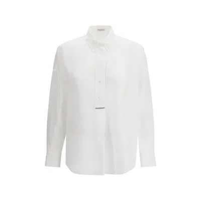 BRUNELLO CUCINELLI SEMI-TRANSPARENT SHIRT