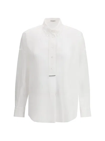 BRUNELLO CUCINELLI SEMI-TRANSPARENT SHIRT