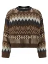 Brunello Cucinelli Sequin And Cashmere Sweater Sweaters And Cardigans Brown In Multi
