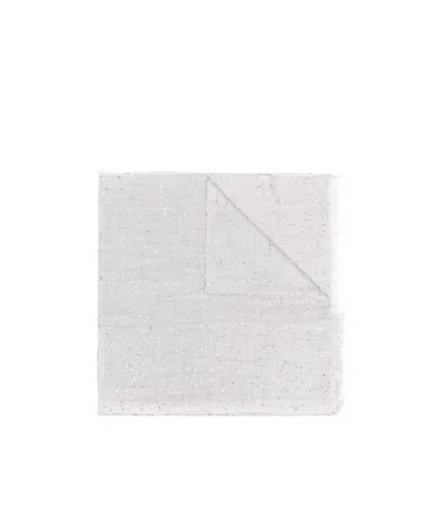 Brunello Cucinelli Sequin-detail Fine Scarf In Gray