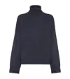 Brunello Cucinelli Sequin-detail Rollneck Sweater In Blue