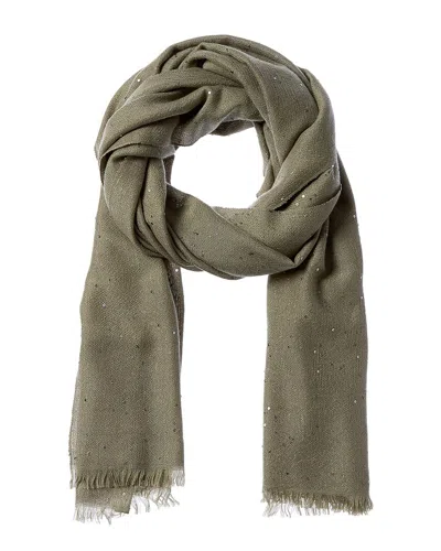 Brunello Cucinelli Sequin-detailed Wool & Cashmere-blend Scarf