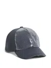 Brunello Cucinelli Sequin-embellished Baseball Cap In Blue