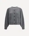 Brunello Cucinelli Sequin Embellished Cardigan In Gray