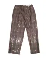 Brunello Cucinelli Sequin-embellished Check-pattern Trousers In Brown