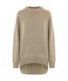 Brunello Cucinelli Sequin-embellished Crew-neck Jumper In Nude