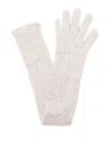 Brunello Cucinelli Paillette Elongated Nylon-blend Gloves In Neutral