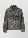 Brunello Cucinelli Sequin Embellished High Neck Cardigan In Gray
