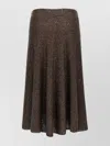 Brunello Cucinelli Texture Dazzling Midi Skirt With Sequined Finish