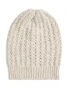 Brunello Cucinelli Sequin-embellished Knit Beanie In Gray