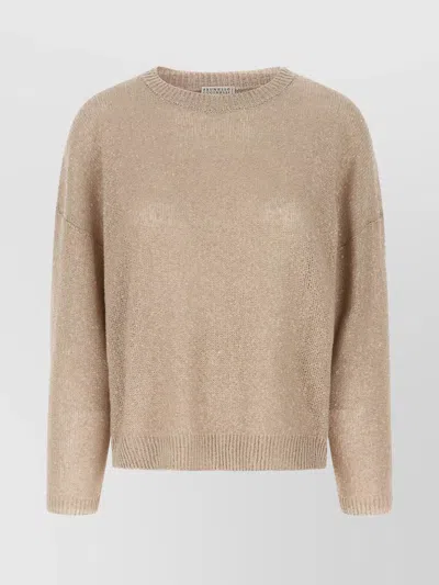 BRUNELLO CUCINELLI SEQUIN EMBELLISHED KNIT SWEATER