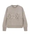 Brunello Cucinelli Sequin-embellished Knitted Jumper In Nude