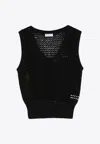 Brunello Cucinelli Sequin-embellished Knitted Vest In Black