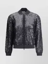 Brunello Cucinelli Sequin-embellished Linen Mesh Cardigan