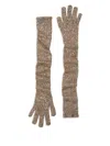 Brunello Cucinelli Sequin-embellished Long Gloves