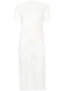 Brunello Cucinelli Sequin-embellished Midi Dress In Weiss
