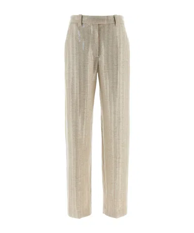 BRUNELLO CUCINELLI BRUNELLO CUCINELLI SEQUIN-EMBELLISHED PANTS