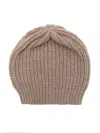 Brunello Cucinelli Sequin-embellished Ribbed-knit Beanie In Brown