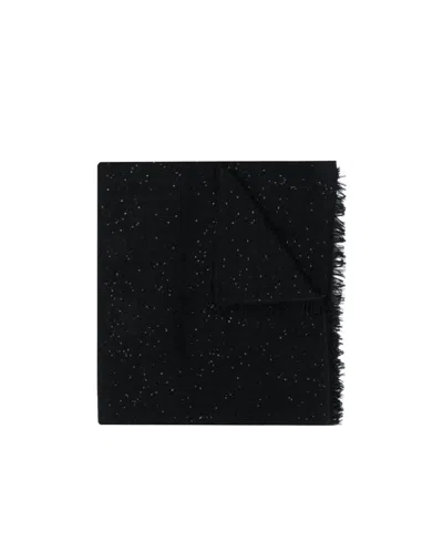 Brunello Cucinelli Sequin Embellished Scarf In Black