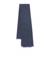 Brunello Cucinelli Women Cashmere And Silk Scarf In Blue