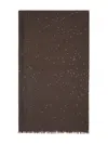 Brunello Cucinelli Sequin-embellished Scarf In Brown