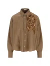Brunello Cucinelli Sequin-embellished Shirt In Neutral