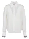 Brunello Cucinelli Sequin-embellished Silk Shirt In White