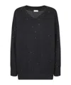 Brunello Cucinelli Sequin-embellished Sweater In Black