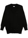 Brunello Cucinelli Sequin-embellished Sweater In Black