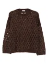 Brunello Cucinelli Sequin-embellished Sweater In Brown