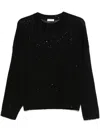 Brunello Cucinelli Pullover Mit Pailletten In Schwarz